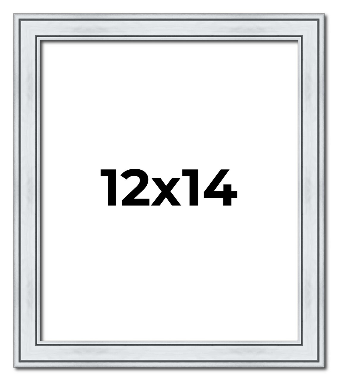 12x14 Classic Picture Frame with UV-Resistant Acrylic & Acid Free Backing, Available in 4 Finishes - Black, Brown, Gold, and Silver